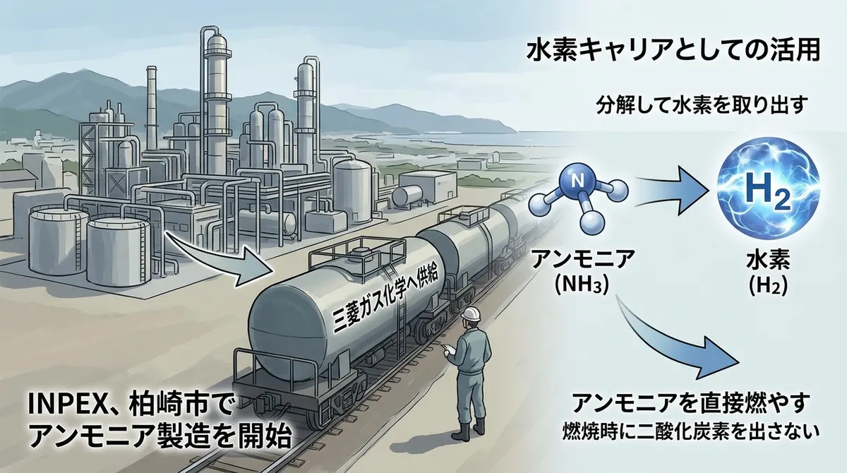 INPEX begins ammonia production in Kashiwazaki, supplies Mitsubishi Gas Chemical